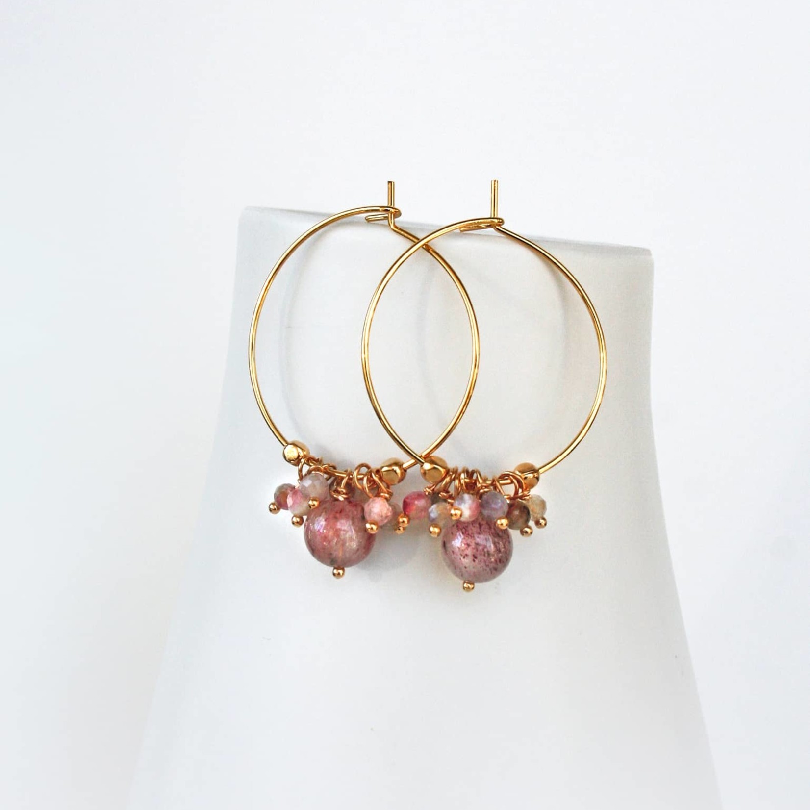 Strawberry Pink Hoops