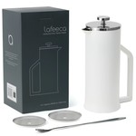 FK Living Lafeeca Stainless Steel French Press - White