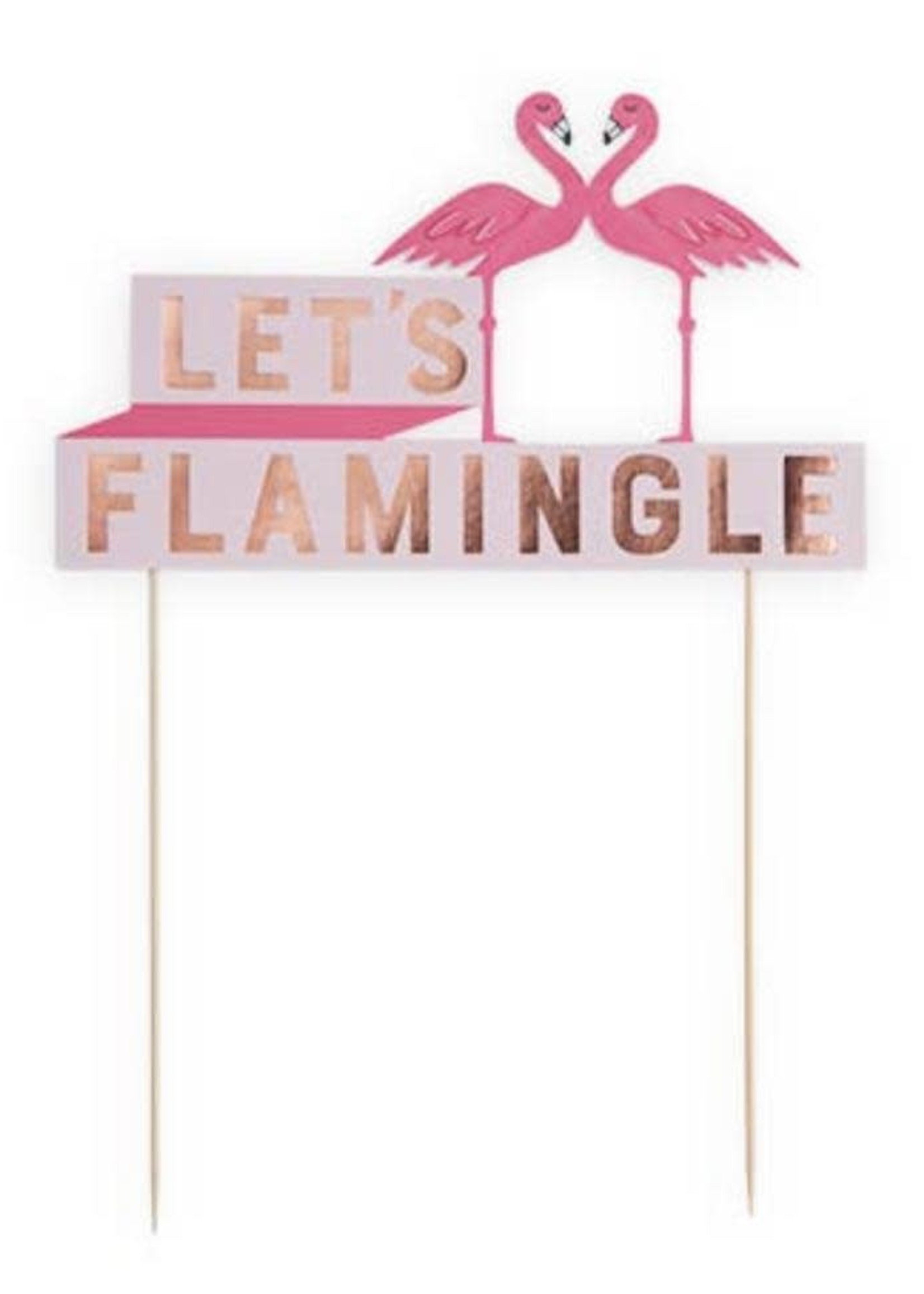 Creative Twist Events Flamingle Cake Topper