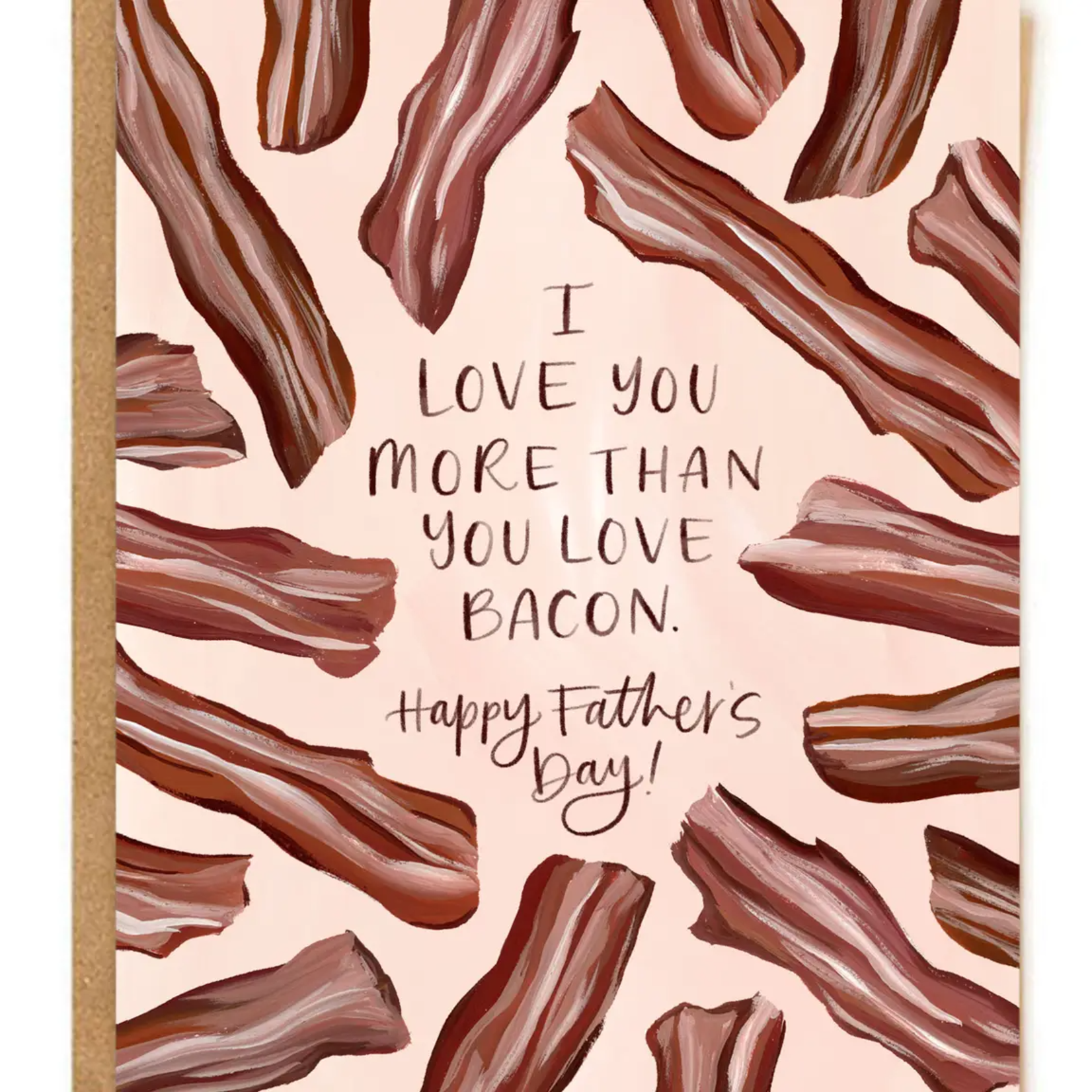 love, june Father's Day Bacon Card