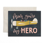 love, june Hero Mom Airplane Card