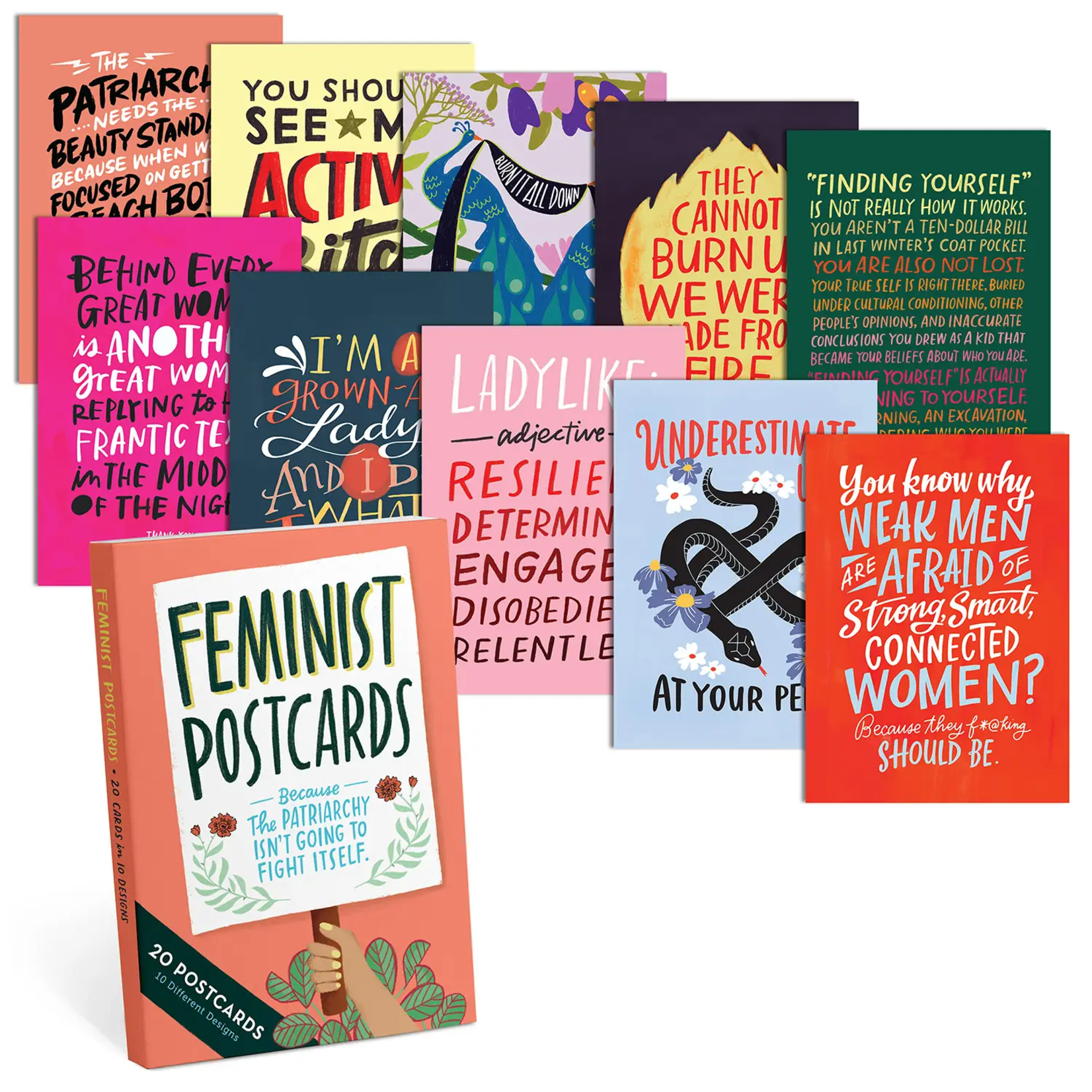 love, june Feminist Postcard Book