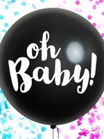 Creative Twist Events Oh Baby! Gender Reveal Confetti Balloon with helium