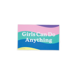 Girls Can Flag Sticker