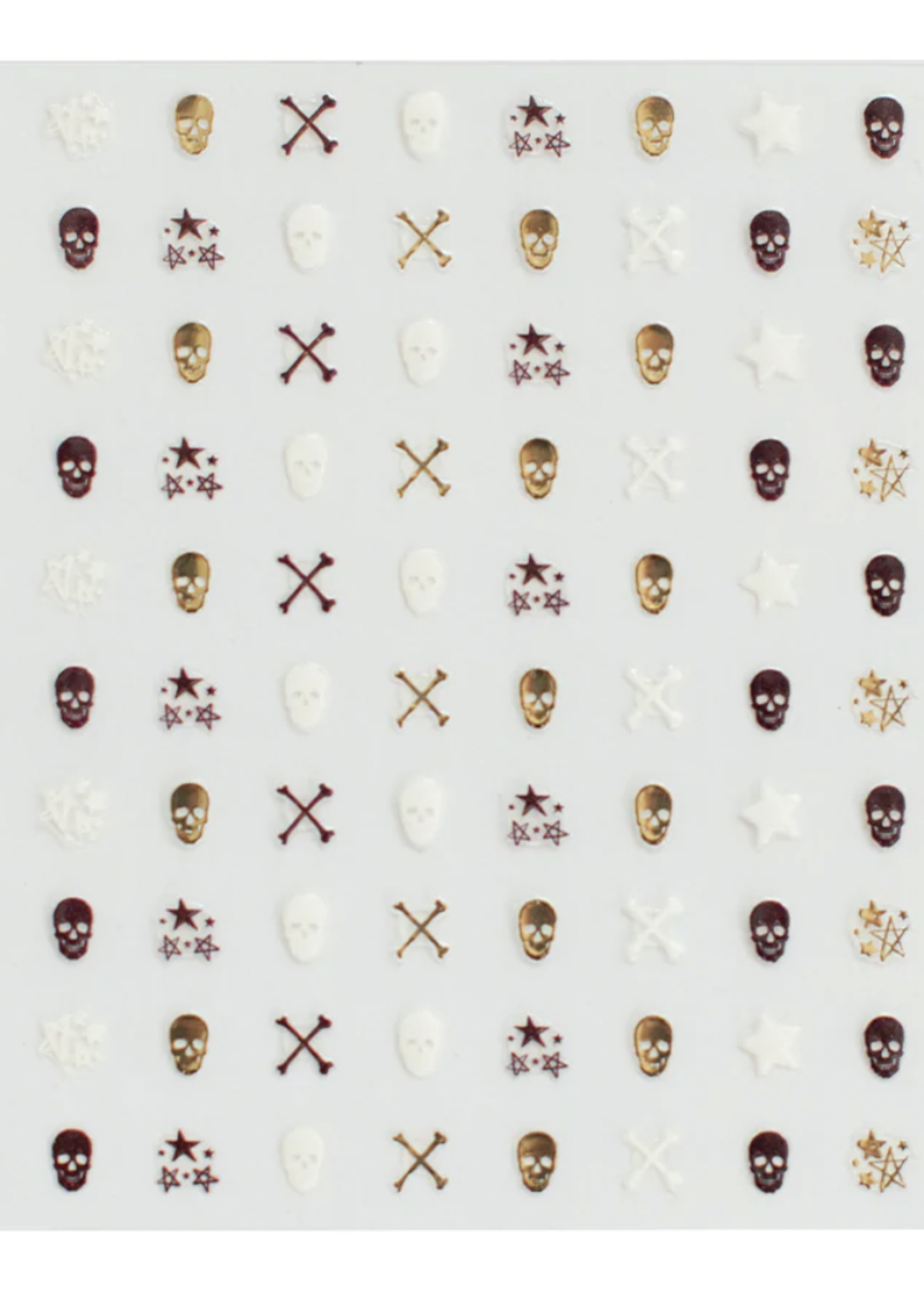 Creative Twist Events GOLD SKULL NAIL STICKERS
