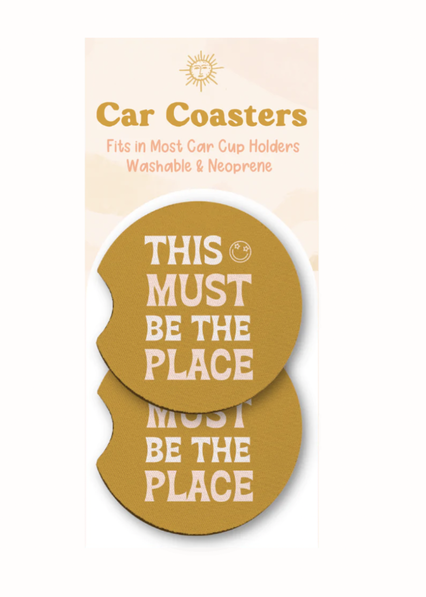 Creative Twist Events This Must Be the place  Car Coaster Set