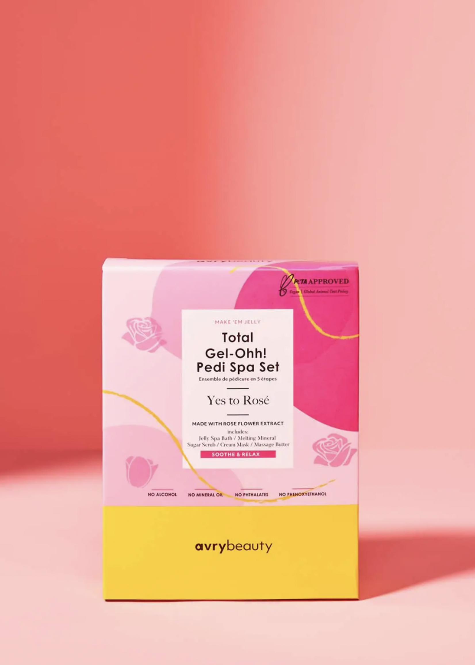 Creative Twist Events Yes to Rosé Total Gel-Ohh! Pedi Spa Set