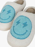 Creative Twist Events Turquoise and White Lightning Happy Slippers