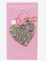 Creative Twist Events Confetti Acrylic Heart Keychain