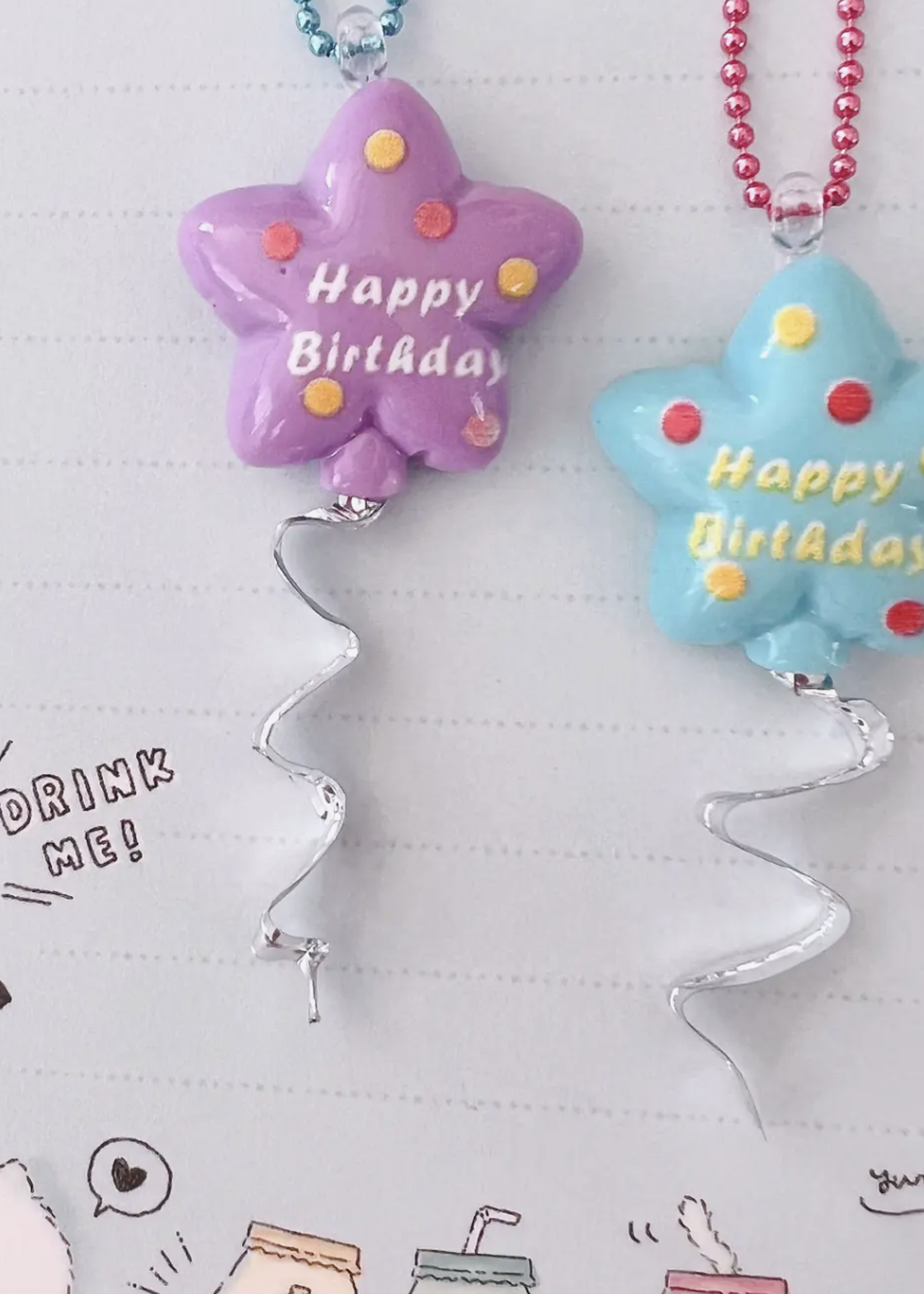 Creative Twist Events Pop Cutie Birthday Balloon Kids Necklace
