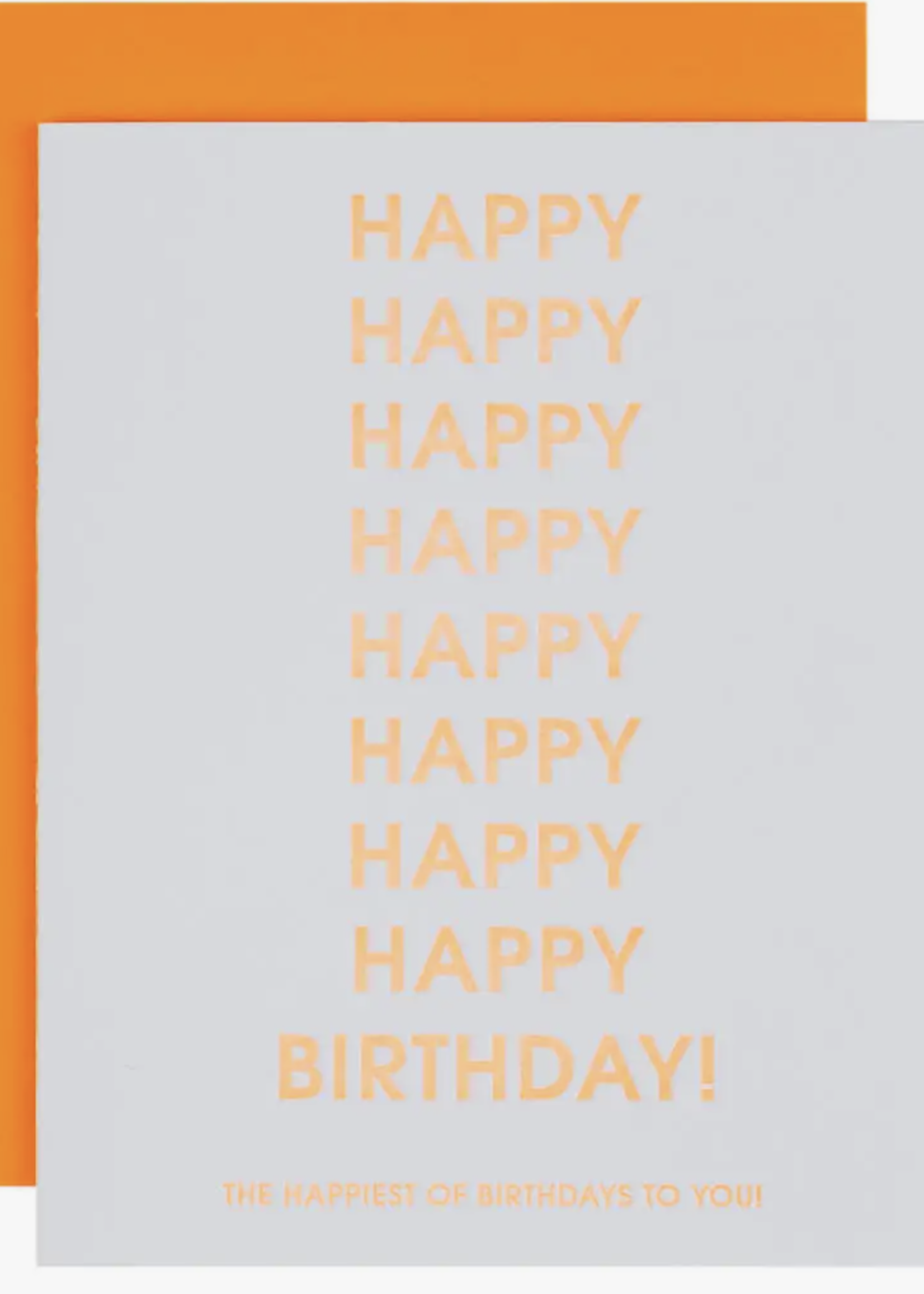 Creative Twist Events Happiest of Birthdays Letterpress Card