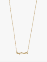 Creative Twist Events DOG MOM 18K Gold Plated Brass Necklace