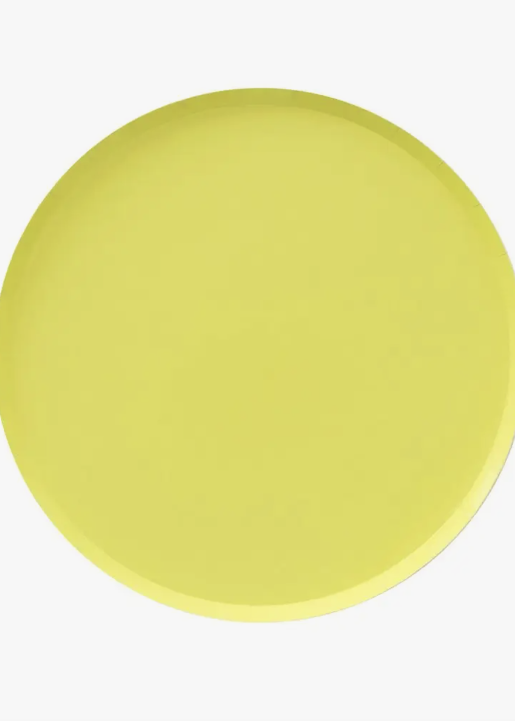 Creative Twist Events Large Low Rim Plates  Chartreuse