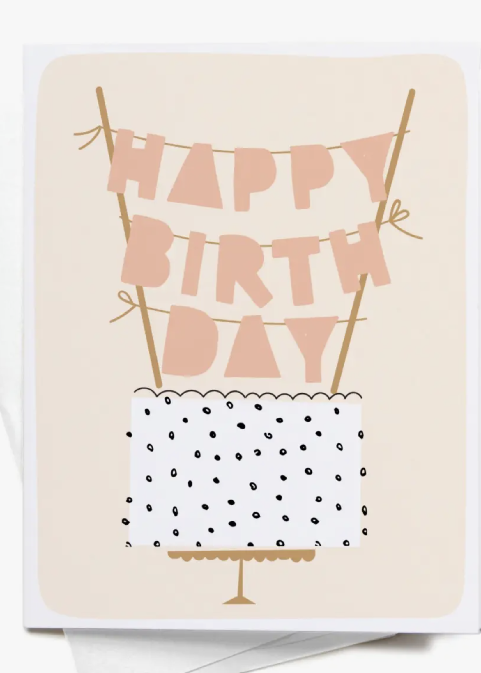 Creative Twist Events Happy Birthday Cake Topper Greeting Card