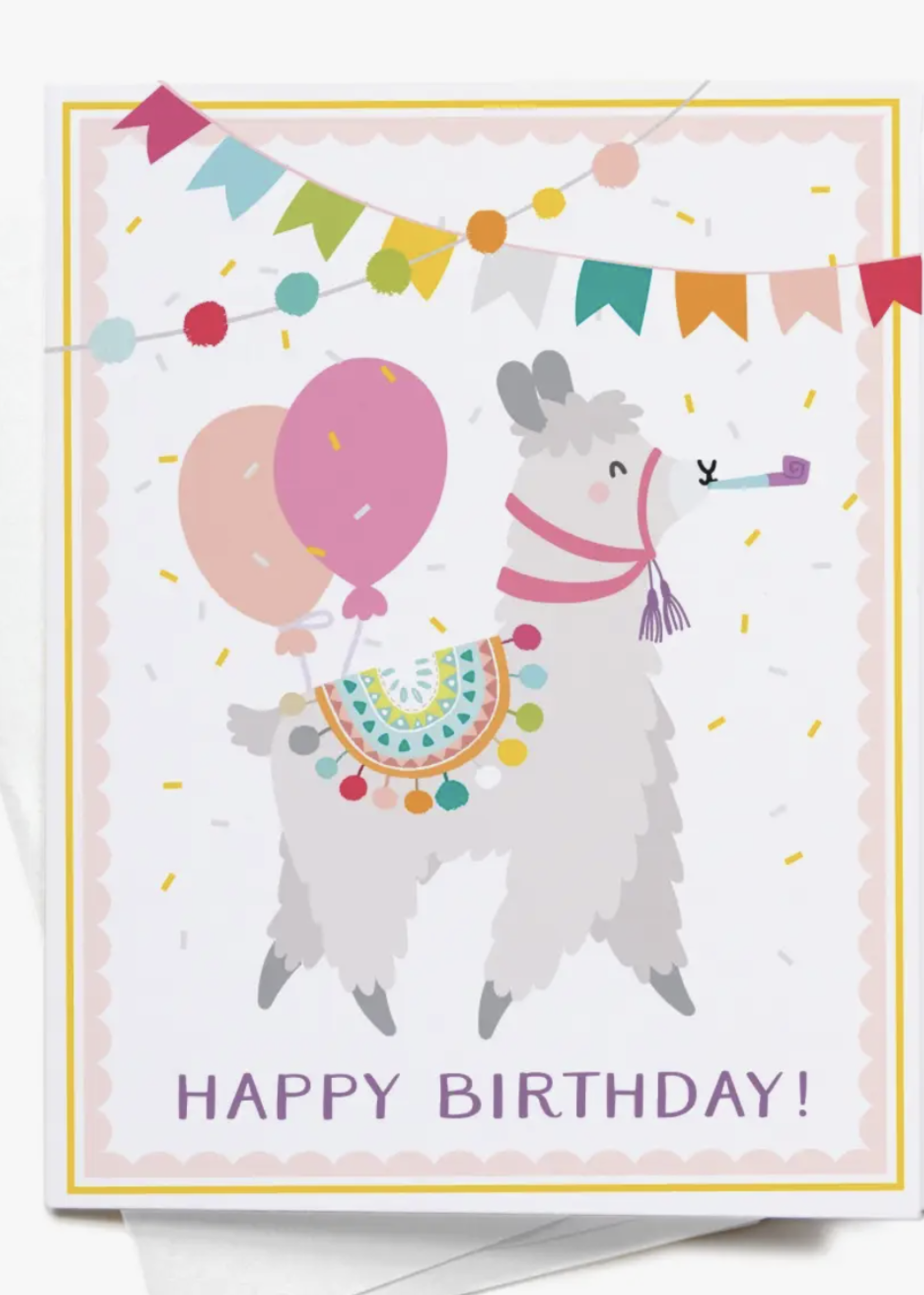 Creative Twist Events Happy Birthday! Llama Greeting Card