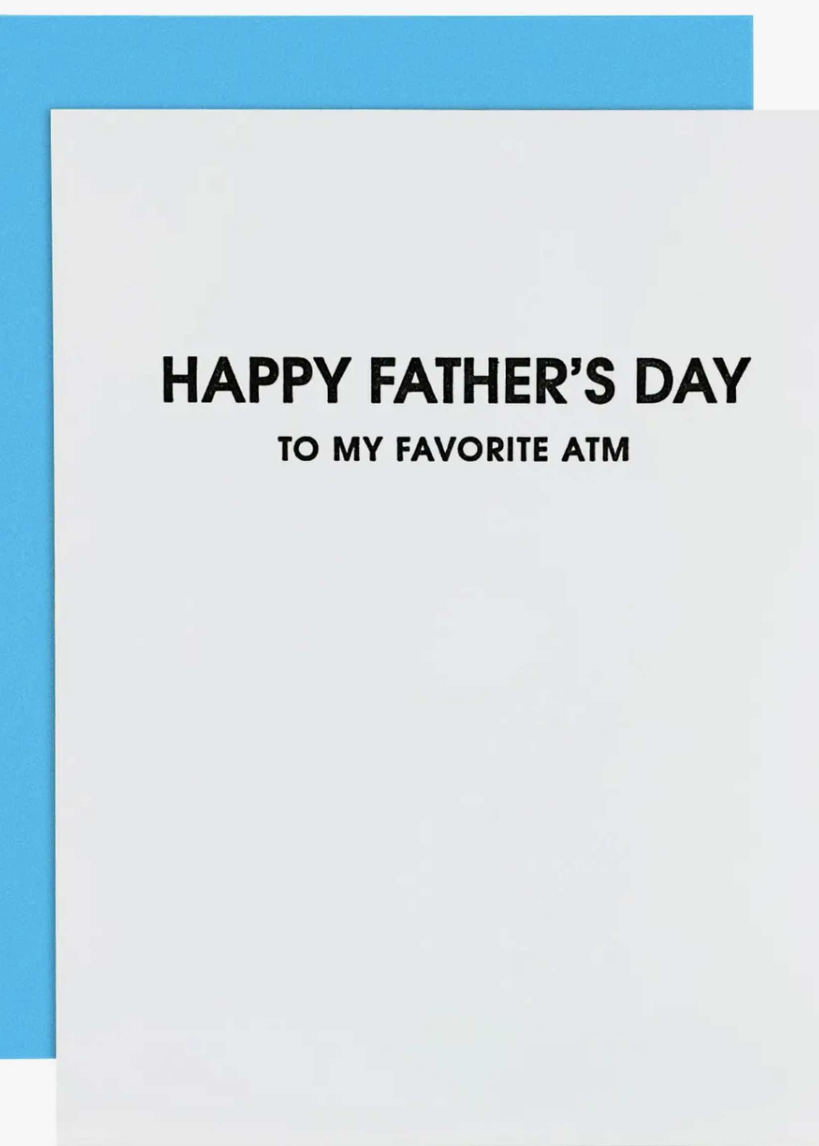Creative Twist Events My Favorite ATM - Father's Day Letterpress Card