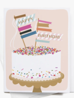 Creative Twist Events Happy Birthday Sprinkle Cake Greeting Card