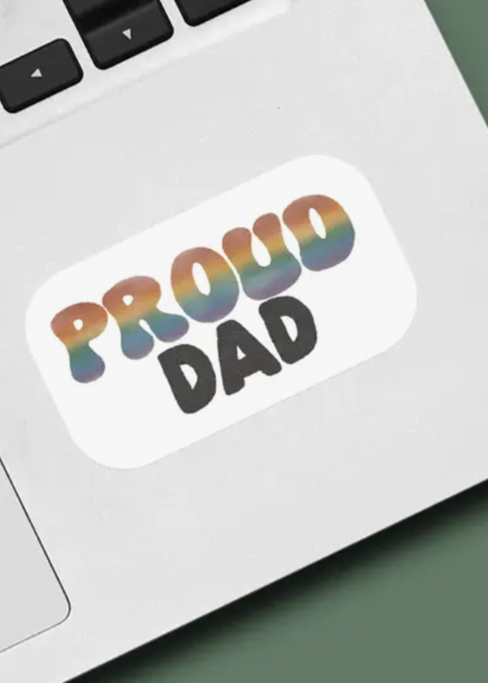 Creative Twist Events Pride - Proud Dad Waterproof Vinyl Sticker