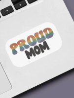 Creative Twist Events Pride - Proud Mom Waterproof Vinyl Sticker