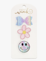 Creative Twist Events Good Vibes Clip Set - Kids Spring Hair Clips