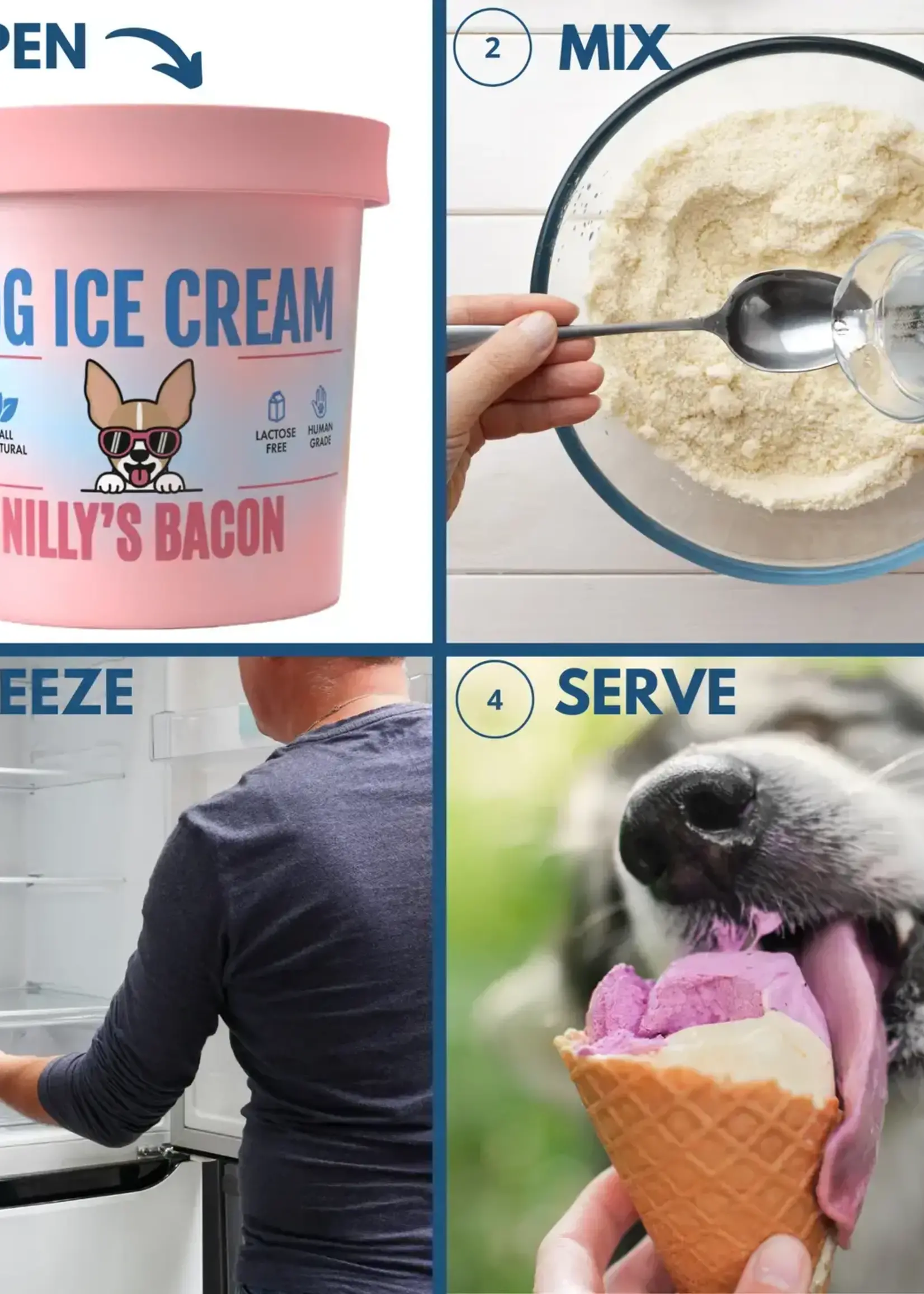 Creative Twist Events Human Grade Bacon Dog Ice Cream Mix