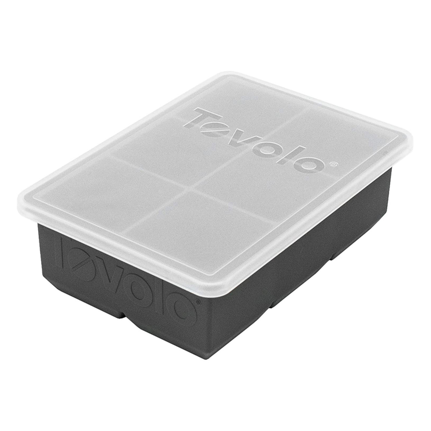 Tovolo King Cube Ice Tray with Lid Charcoal