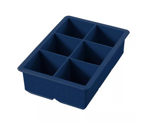 Tovolo Perfect Cube Ice Tray Set Of 2 (Deep Indigo) - Reusable Silicone  Molds For Whiskey, Cocktails, Coffee, Bartender Accessories, 