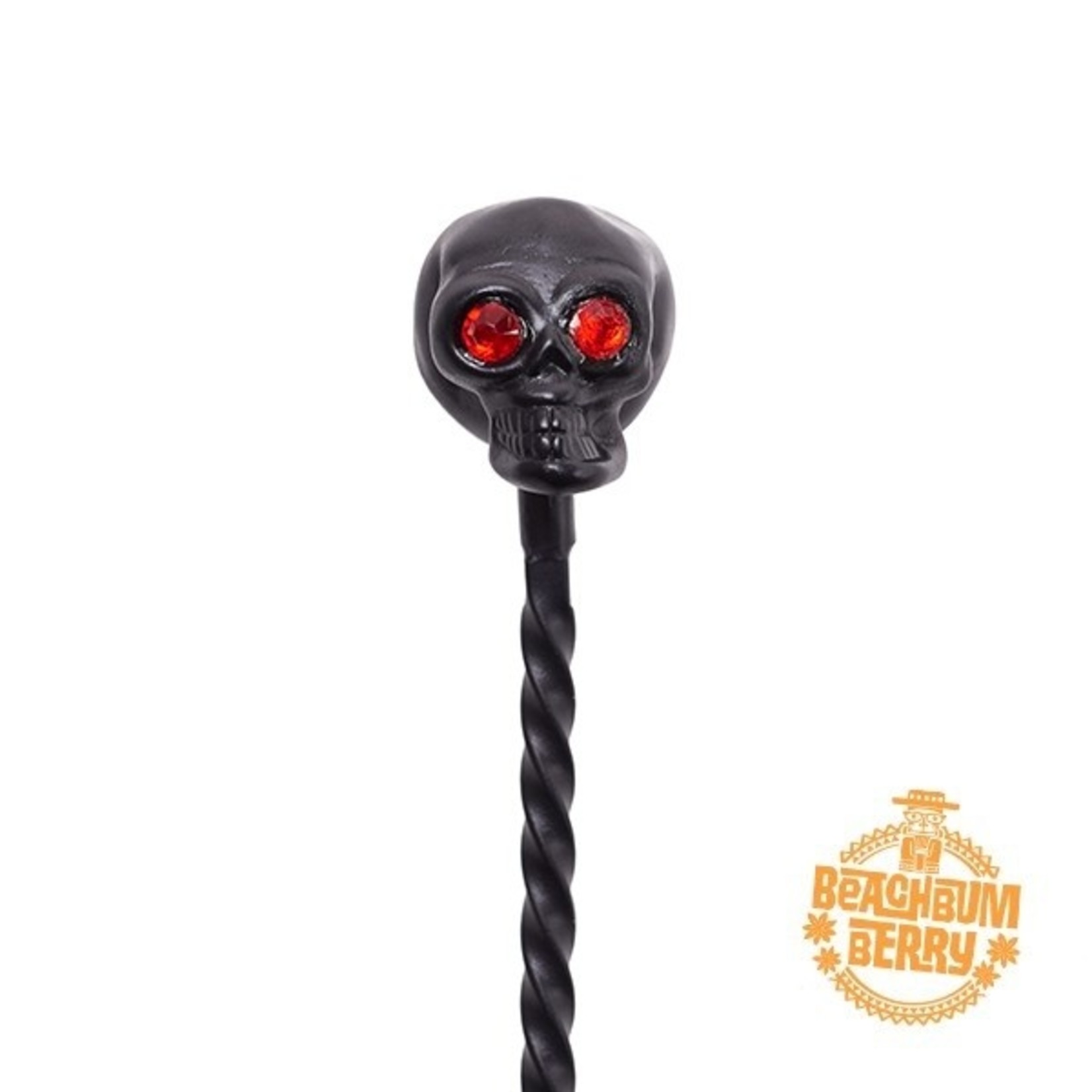 Cocktail Kingdom Skull Barspoon Matte Black