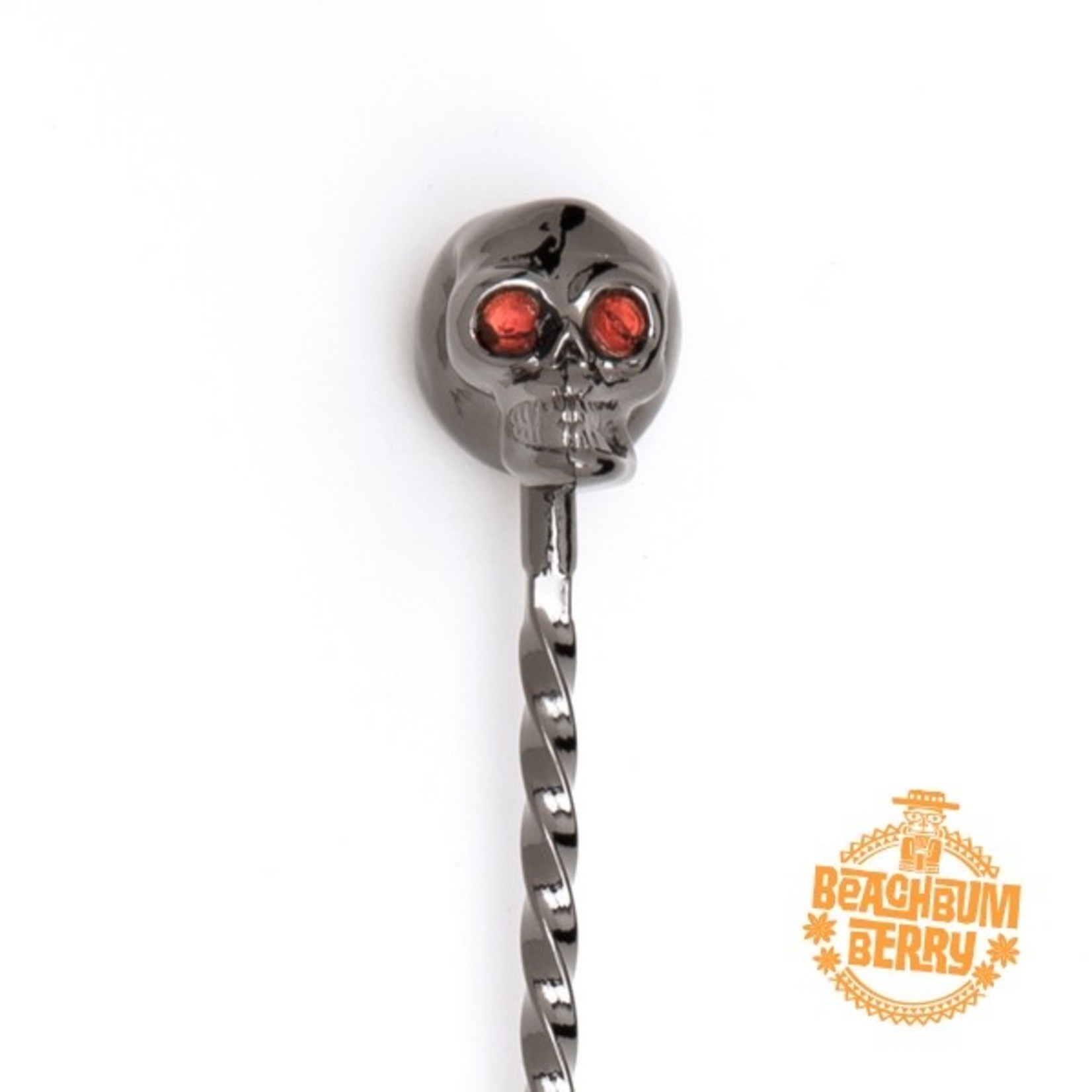 Cocktail Kingdom Skull Barspoon Gunmetal