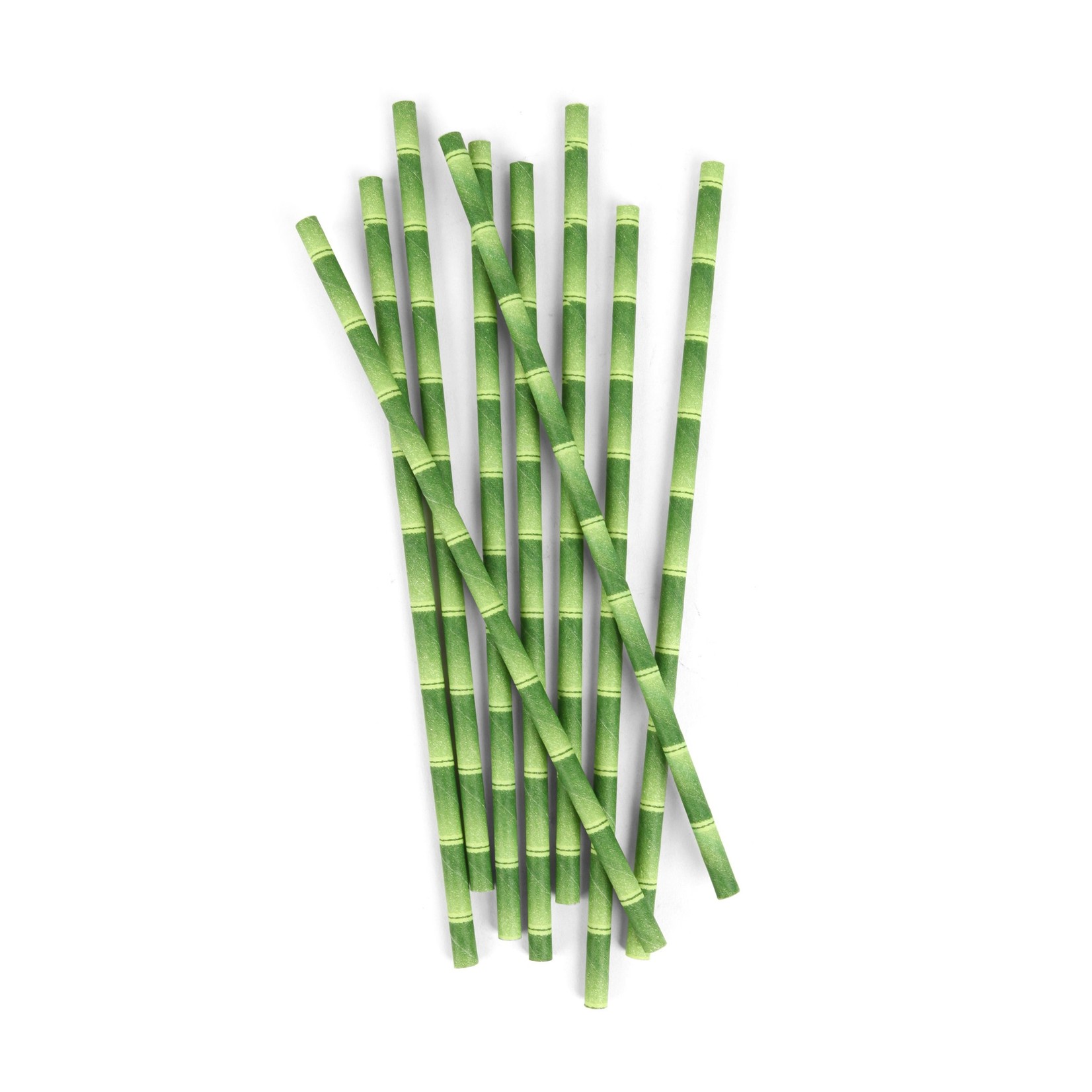 Paper Straws Bamboo Print