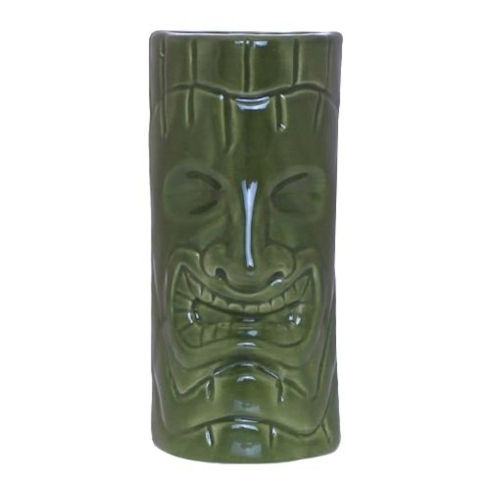 Green Face Tiki Mug