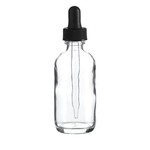 Clear Glass Dropper Bottle 4oz