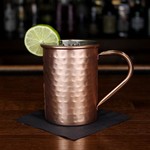 Tall Hammered Moscow Mule Mug