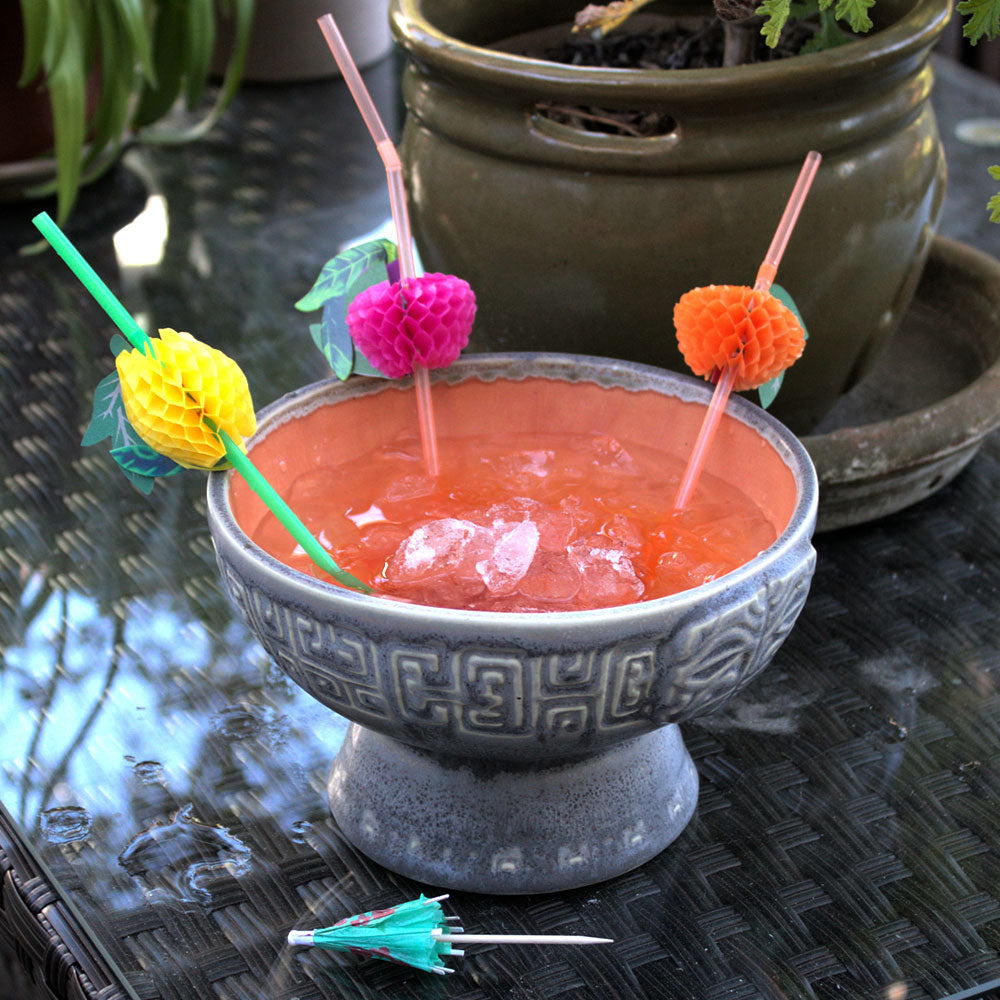 Tiki Farm ティキ ファーム ボウル Eka eka Marquesan Eka'eka Marquesan Bowl - Smoked Gray – Tiki Farm
