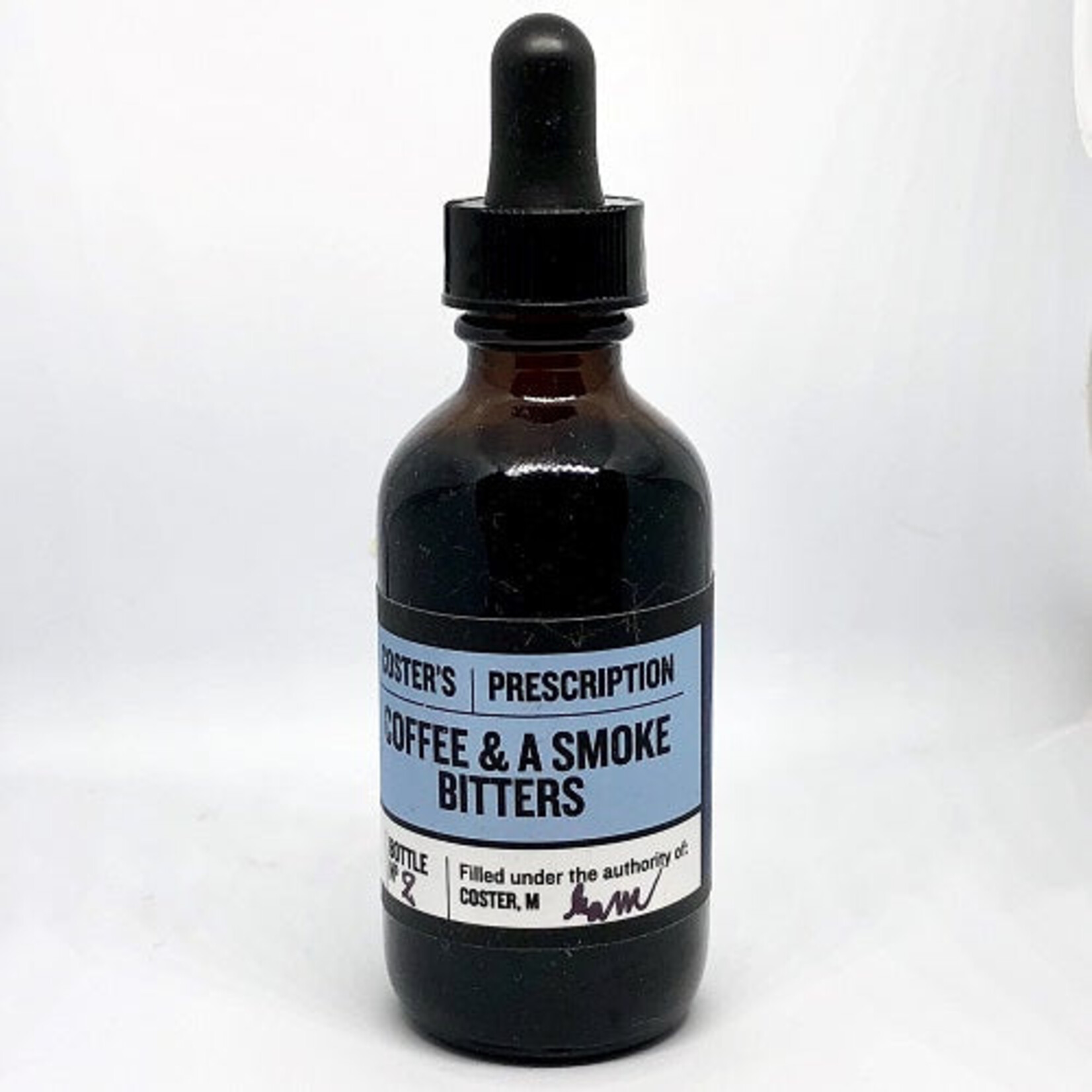 Coster's Rx Bitters Coffee and a Smoke