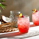 Tiki Rocks Glass