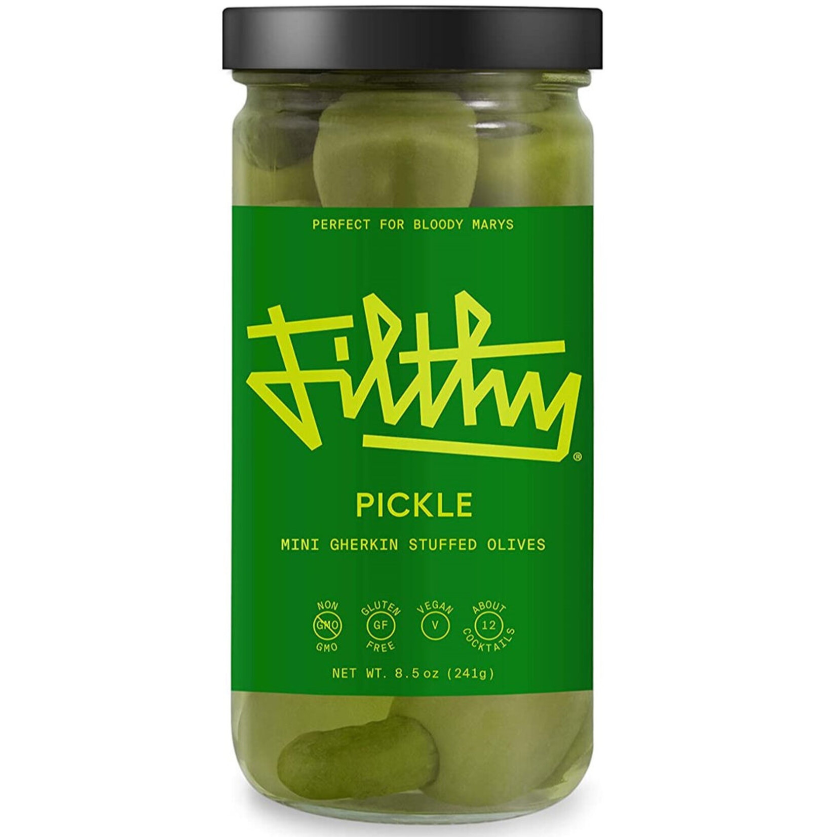 Filthy Filthy Olives Stuffed with Pickles