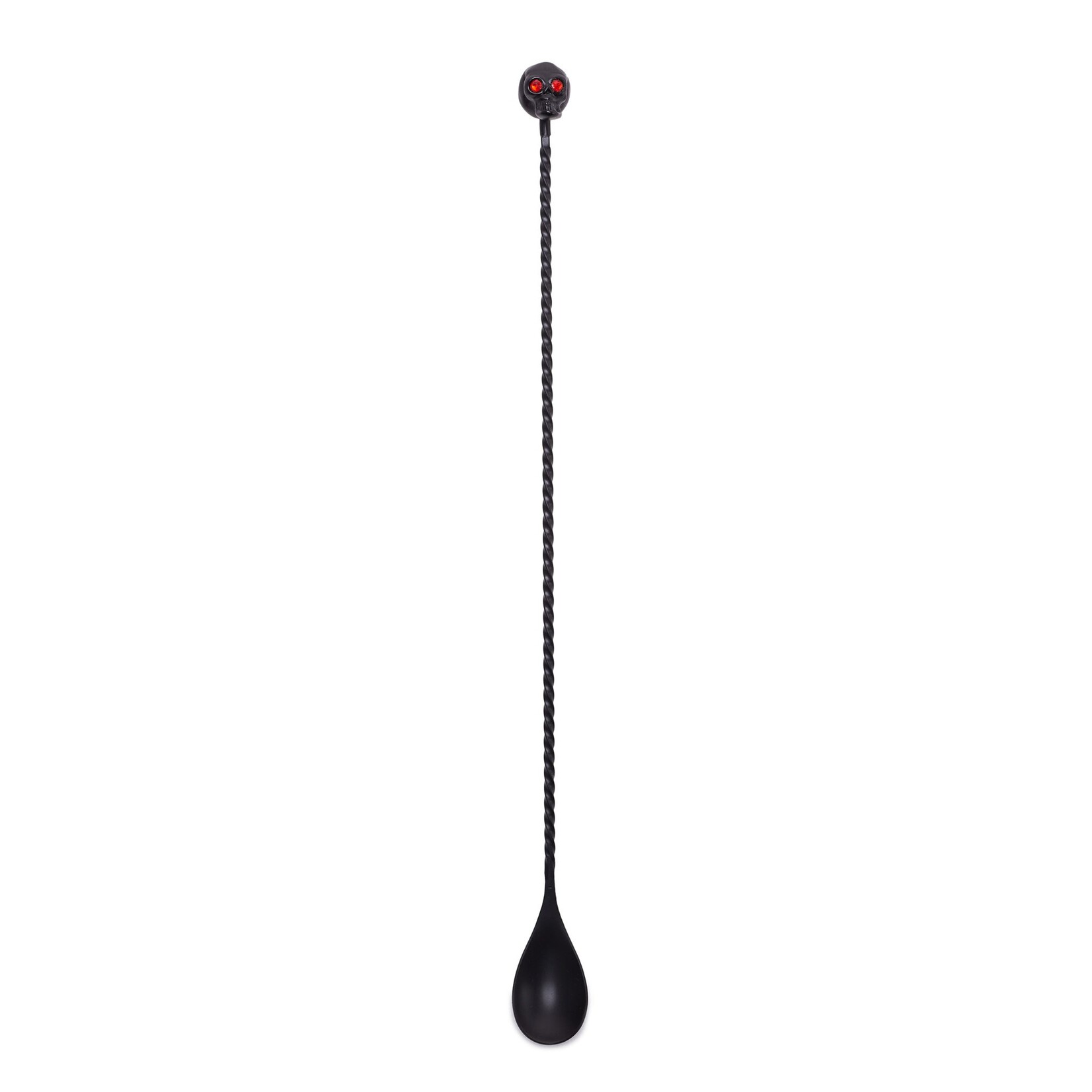 Cocktail Kingdom Skull Barspoon Matte Black