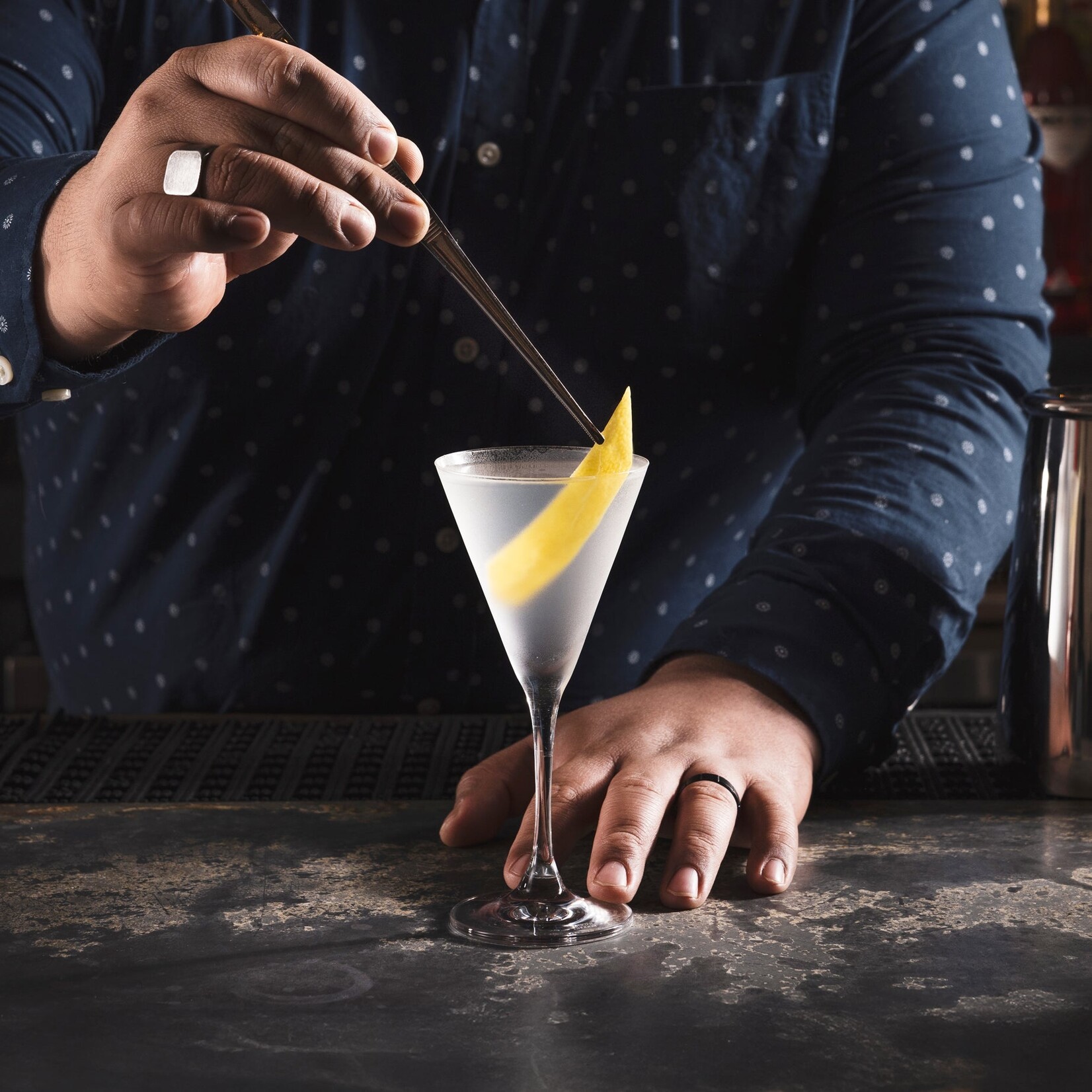 Sterling Slim Martini Glass