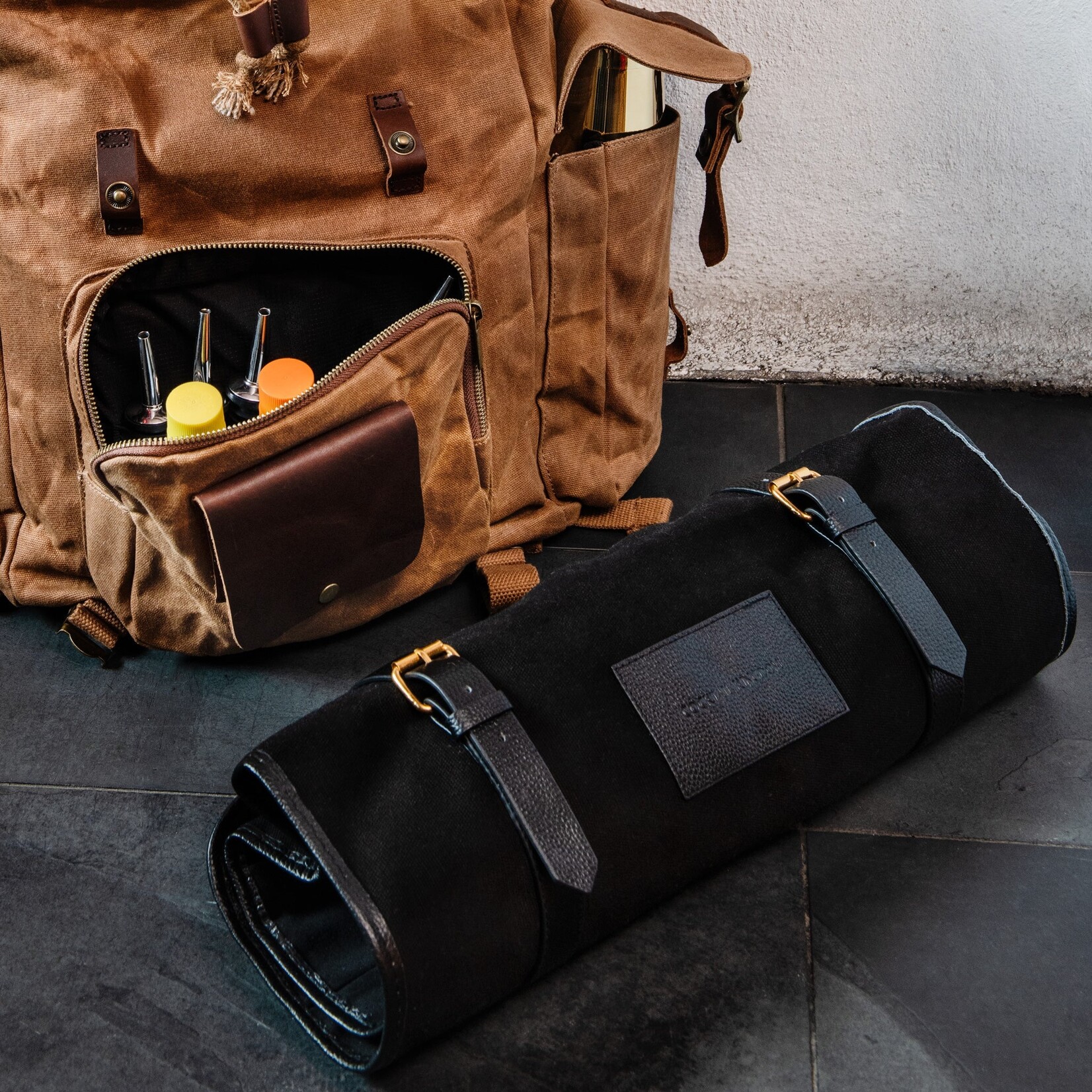 Cocktail Kingdom Barware Roll Up Black