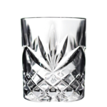 Palm Etched Rocks Glass
