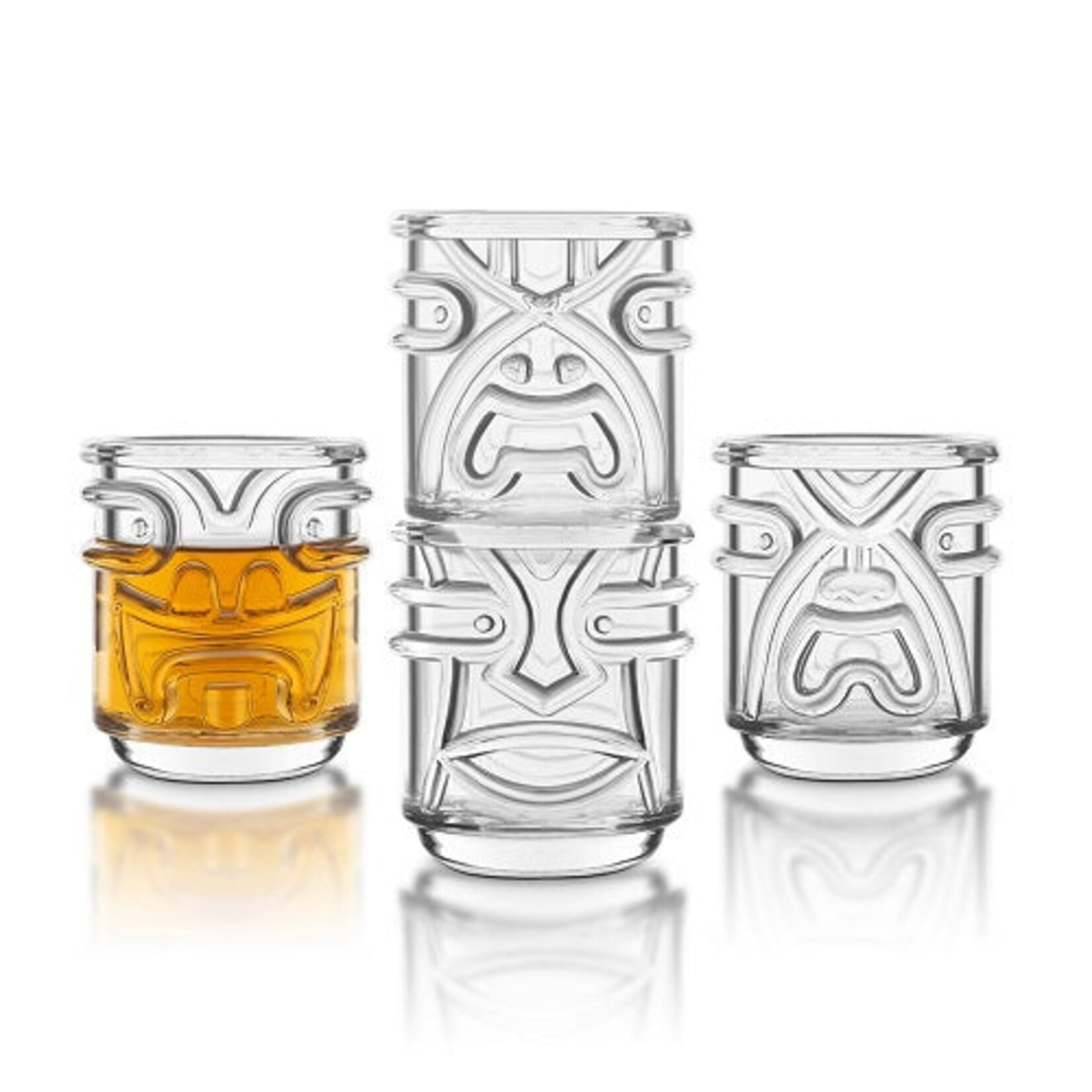 Final Touch Tiki Tumbler Stacking Glasses