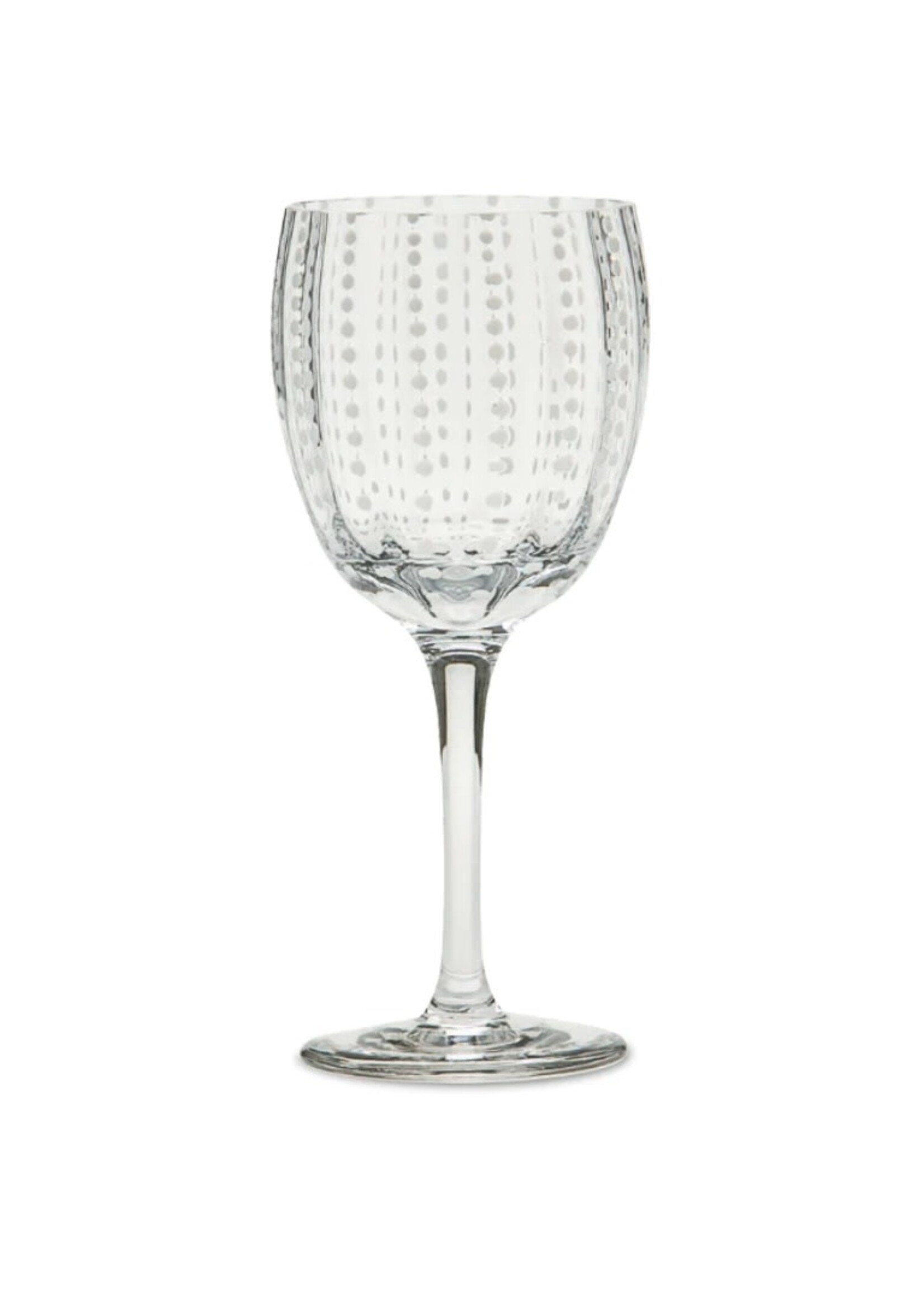 Transparent Dot Wine Glass