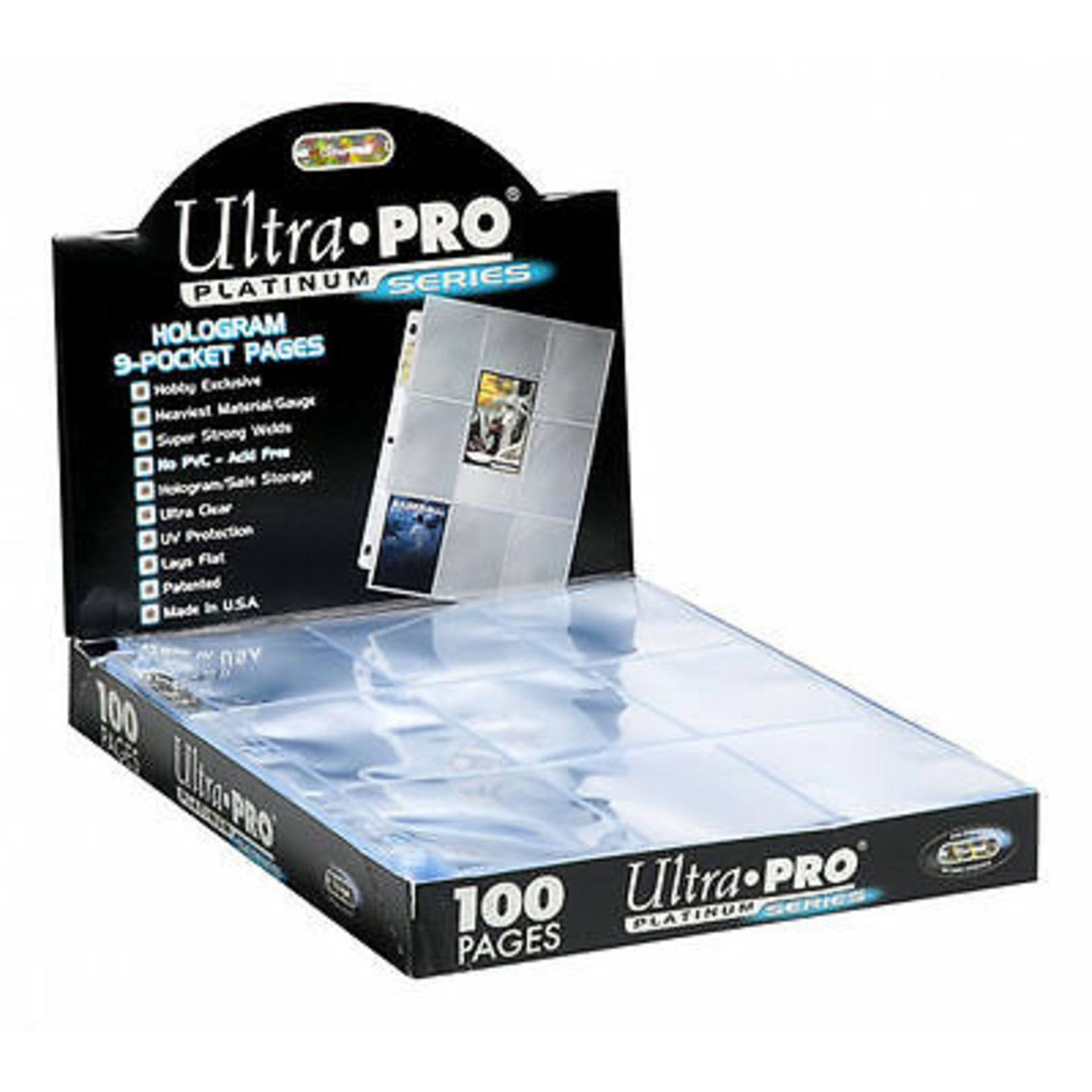  Ultra Pro 8-Pocket Platinum Page with 3-1/2 X 2-3/4 Pockets  100 ct. : Toys & Games