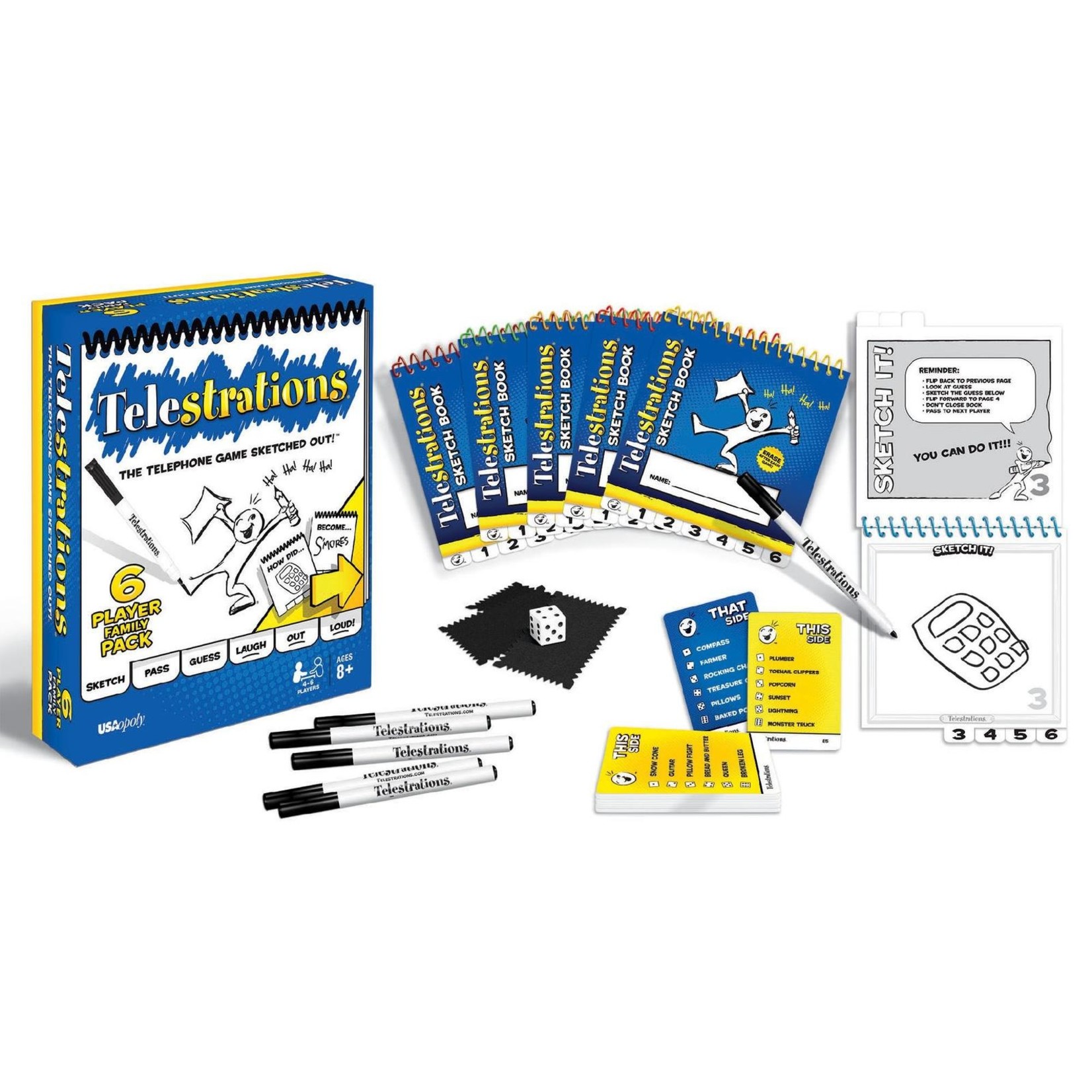 USAOpoly Telestrations Party Game