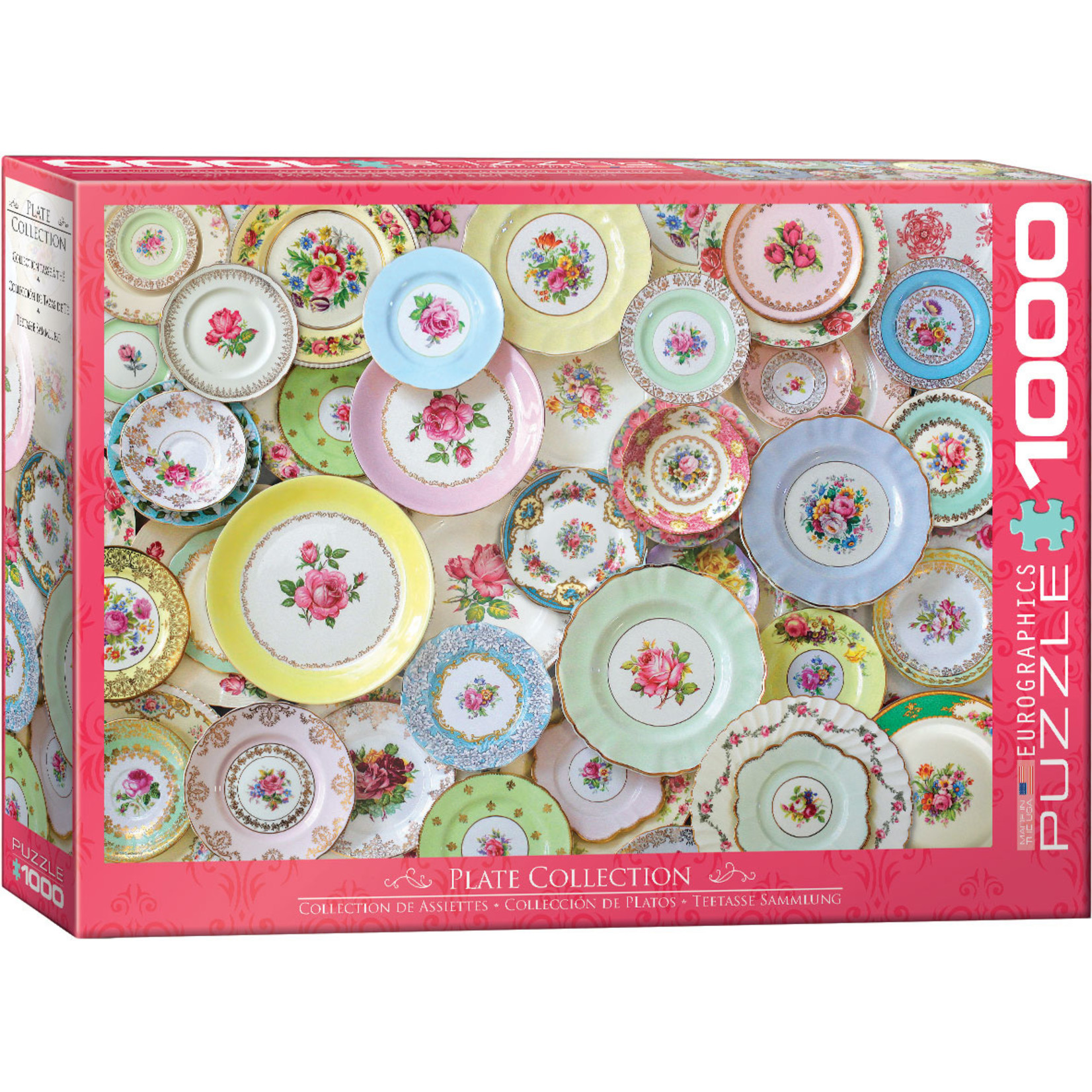 EuroGraphics Puzzles Plate Collection 1000 Pc