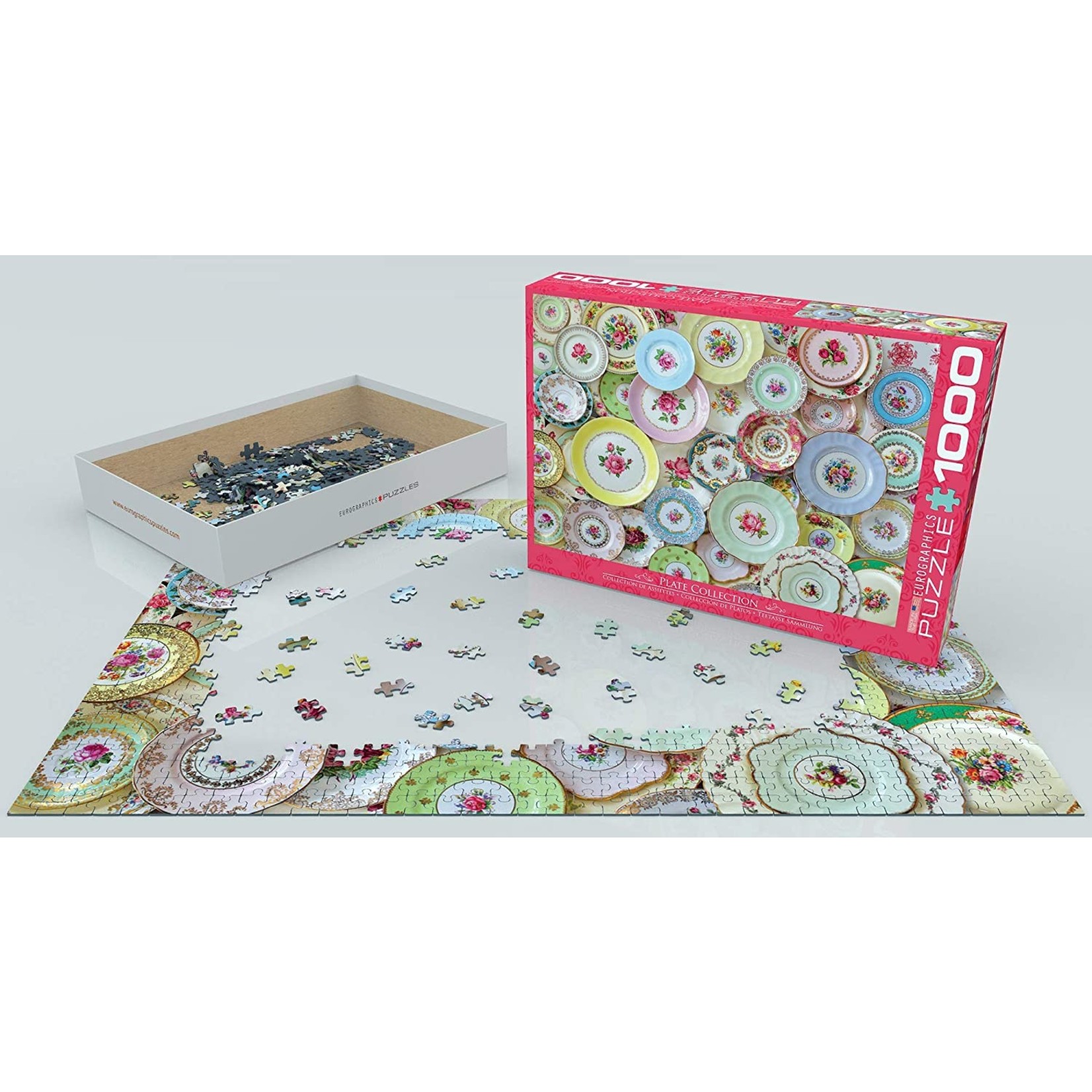 EuroGraphics Puzzles Plate Collection 1000 Pc