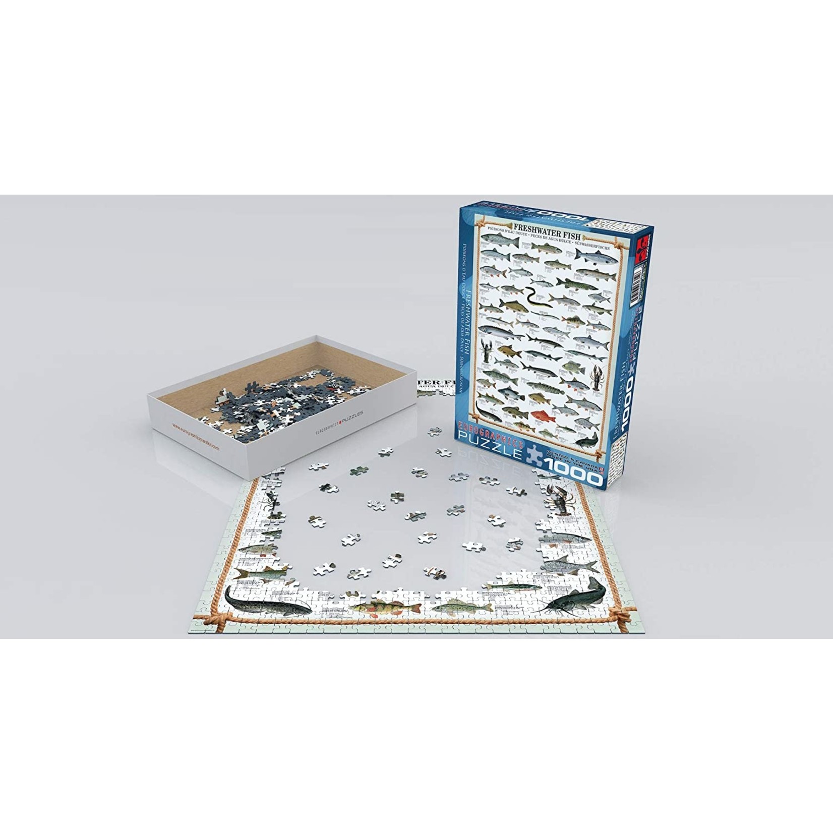 EuroGraphics Puzzles Freshwater Fish (1000pc)