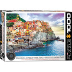 EuroGraphics Puzzles Manarola Cinque Terre Italy: Mediterranean Oasis 1000pc