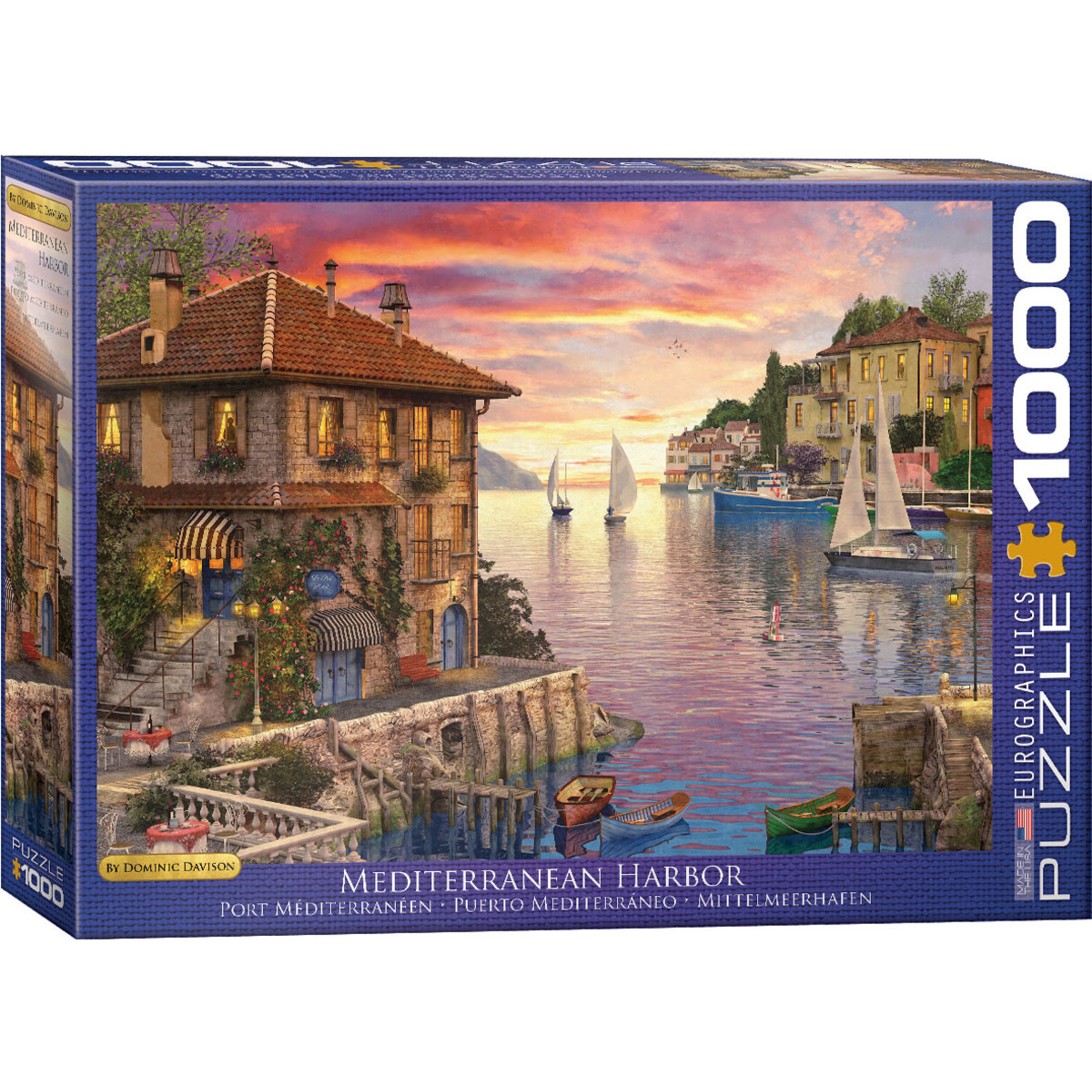 EuroGraphics Puzzles Mediterranean Harbor 1000pc